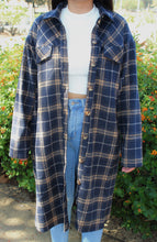 Load image into Gallery viewer, Acacia’s Long Plaid Jacket- Dark