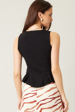 Load image into Gallery viewer, Raven Knit Peplum Top
