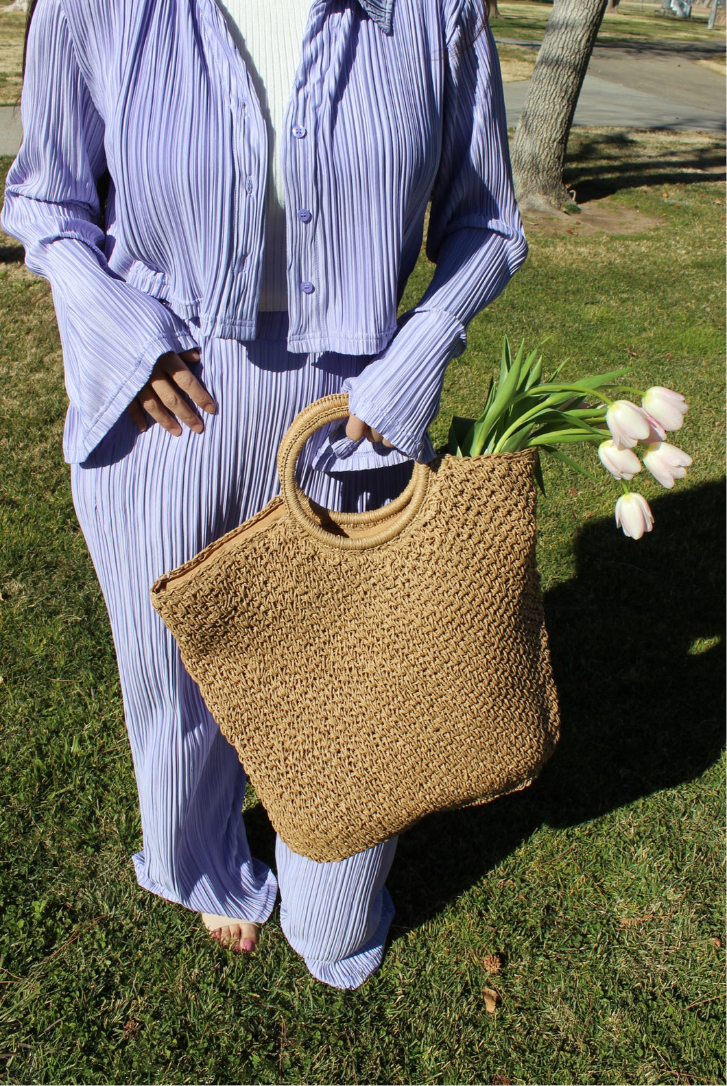 Carly knitted Tote bag